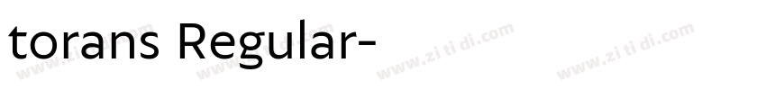 torans Regular字体转换